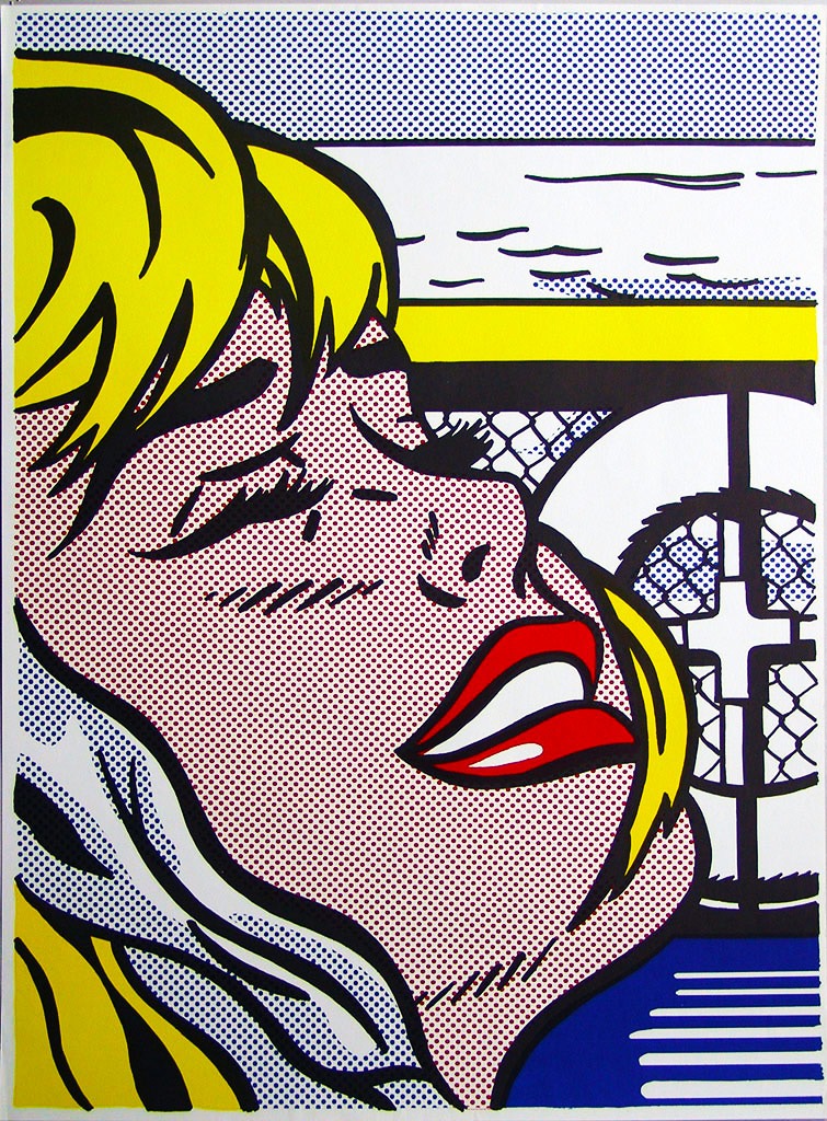 Lichtenstein-Shipboard-Girl-1965-Offset-lithographie-en-couleurs-épreuve-signée22