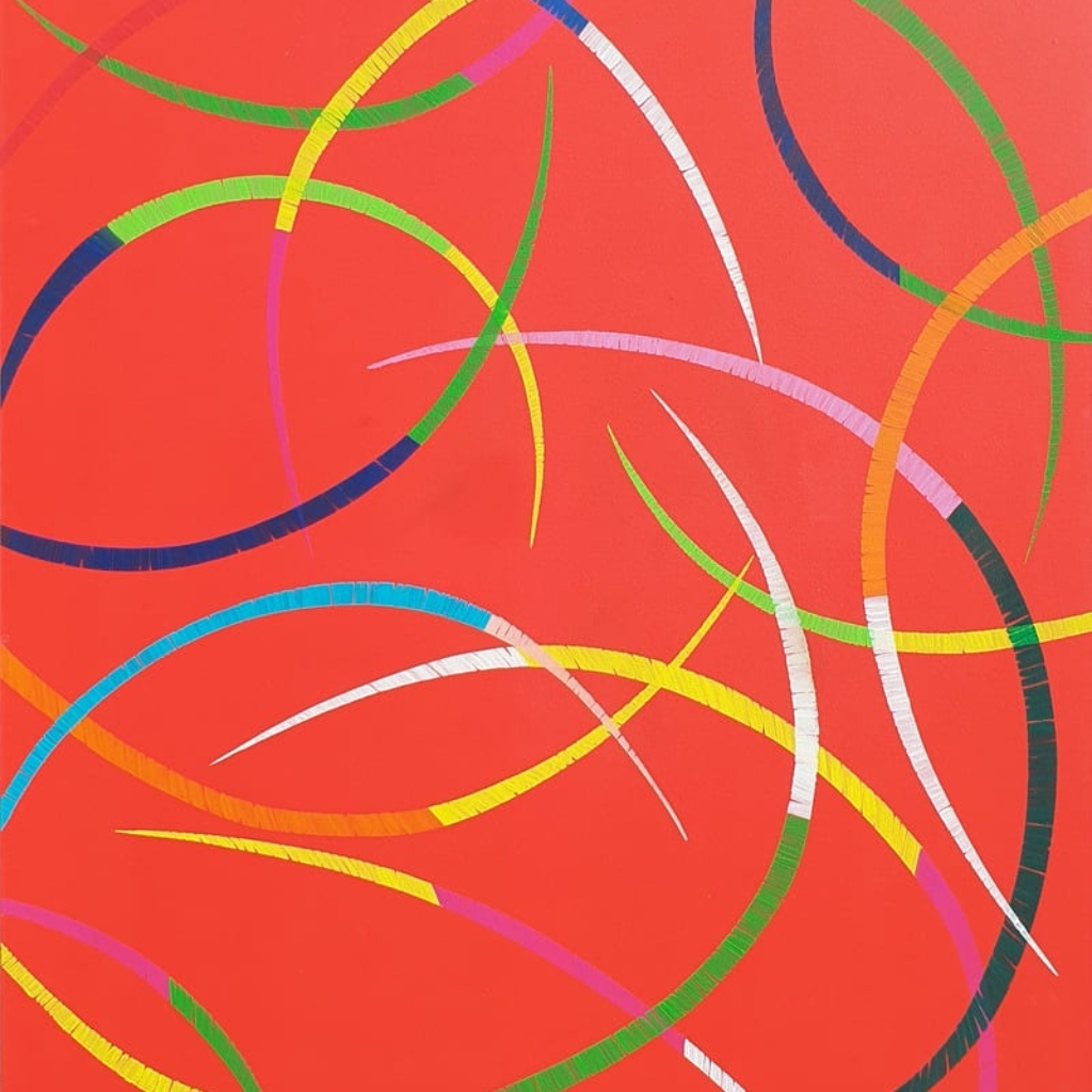 "Slima red 2" - Acrilici su tela - 120x100cm - 1998