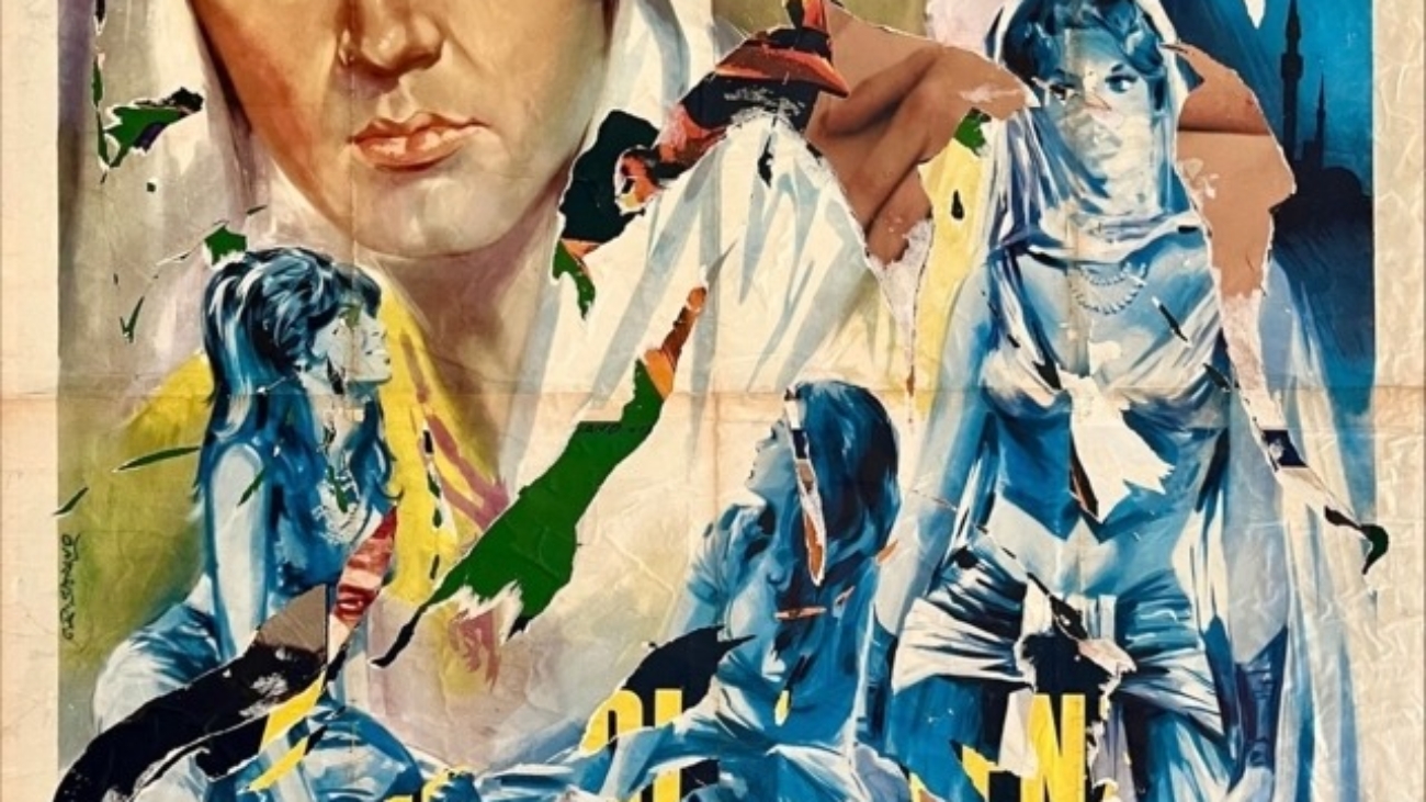 Elvis, decollage su tela, 197cm x 140cm